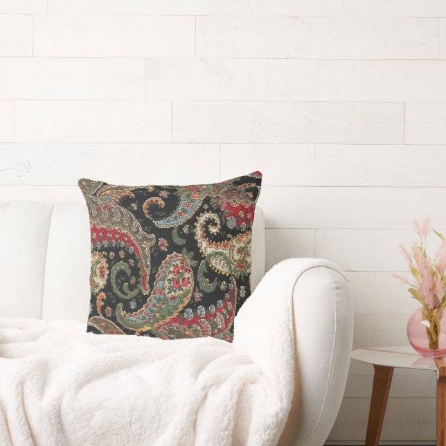 Paisley Fraktal Kissen (Liege)