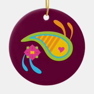 Paisley Fun Keramikornament
