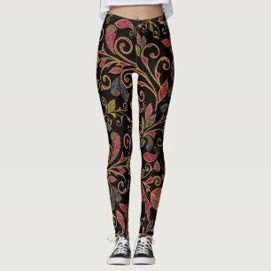 Paisley Gemüse Vintage Mischung Leggings