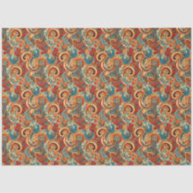 Paisley Golden Blume Abstraktes Muster 10
