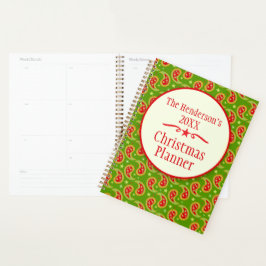 Paisley green Family Weihnachten Planer