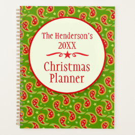 Paisley green Family Weihnachten Planer