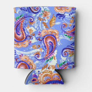 Paisley Handcraft: Watercolor Asian Background Dosenkühler