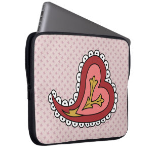 Paisley Heart Laptop Case