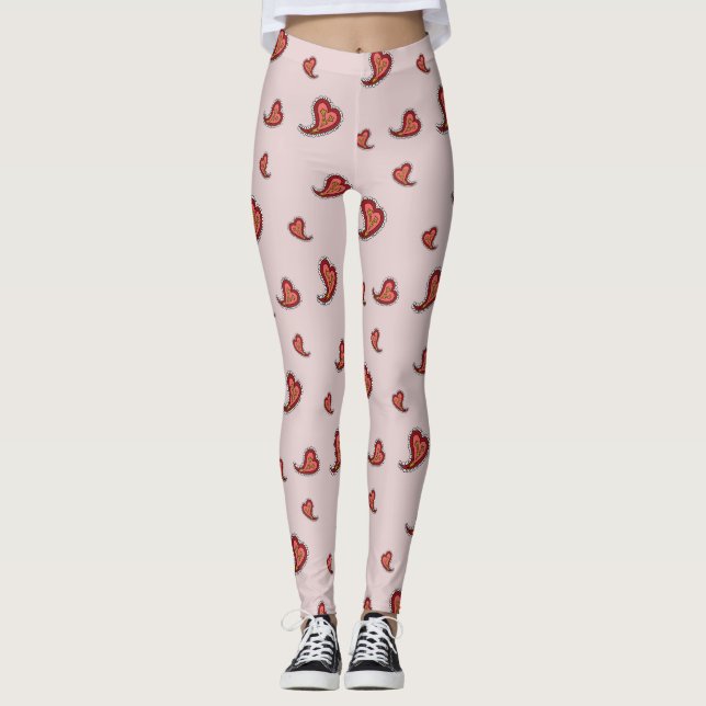 Paisley Heart Leggings (Devant)