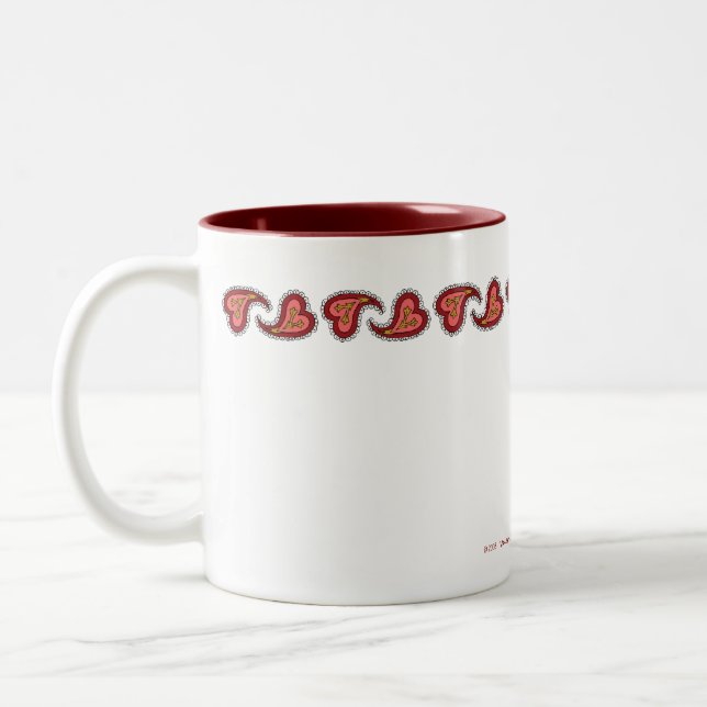 Paisley Heart Tasse (Links)