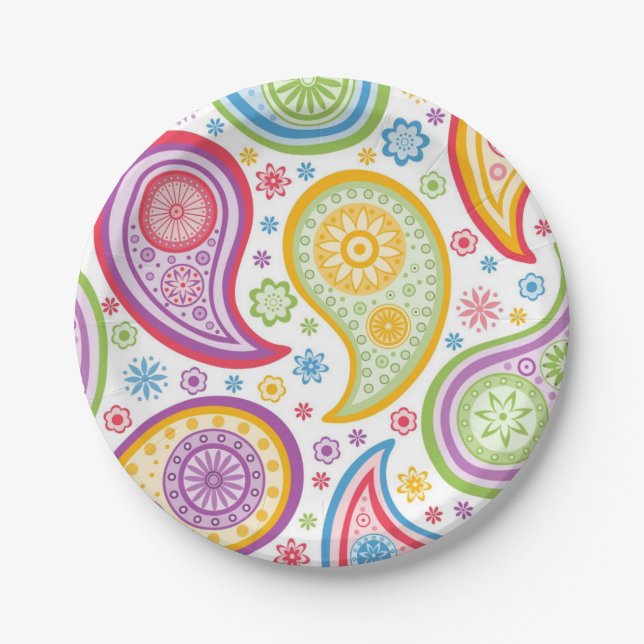 Paisley Heaven Party Teller (Vorderseite)