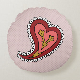Paisley-Herzkissen Rundes Kissen