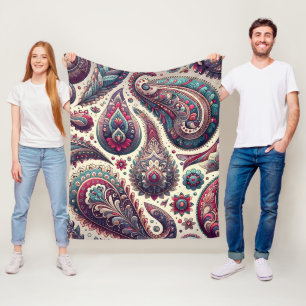 Paisley-Hintergrundmuster Fleecedecke