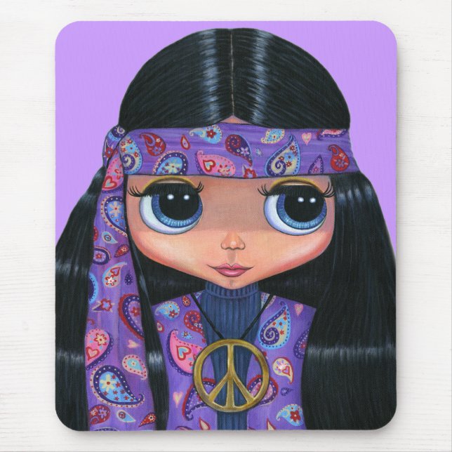 Paisley Hippie Mousepad (Vorne)