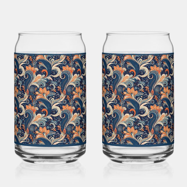 Paisley Honeysuckle Soda Glas (Vorderseite)