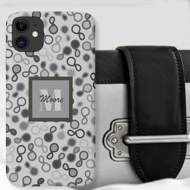 Paisley hybride - coque iphone Coque en niveaux de (Hybrid Paisley - Grayscale Case-Mate iPhone Case by Leapfroglisics Shop)