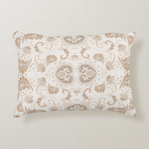 Paisley in Beige Ästhetik Moderne Tan Brown Dekokissen