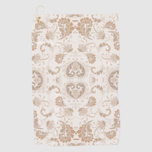 Paisley in Beige Ästhetik Moderne Tan Brown Golfhandtuch