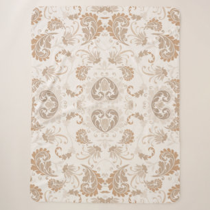 Paisley in Beige Ästhetik Moderne Tan Brown Sherpadecke