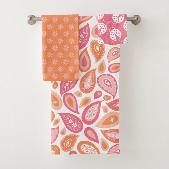 Paisley Jane Collection Mix und Match Badhandtuch Set (Insitu)