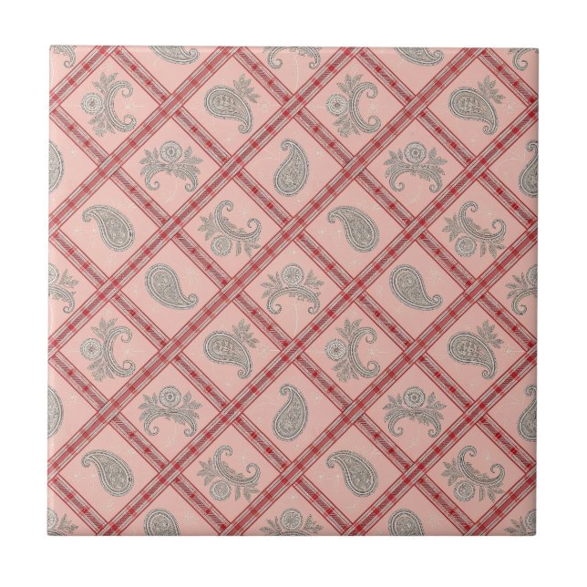 Paisley-Keramikfliese Fliese (Vorderseite)