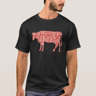 Paisley-Kuh Perfekt für Mädchen und Frauen Großart T-Shirt