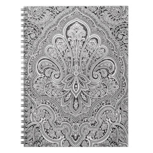 Paisley-Kunst-gewundenes Notizbuch Notizblock