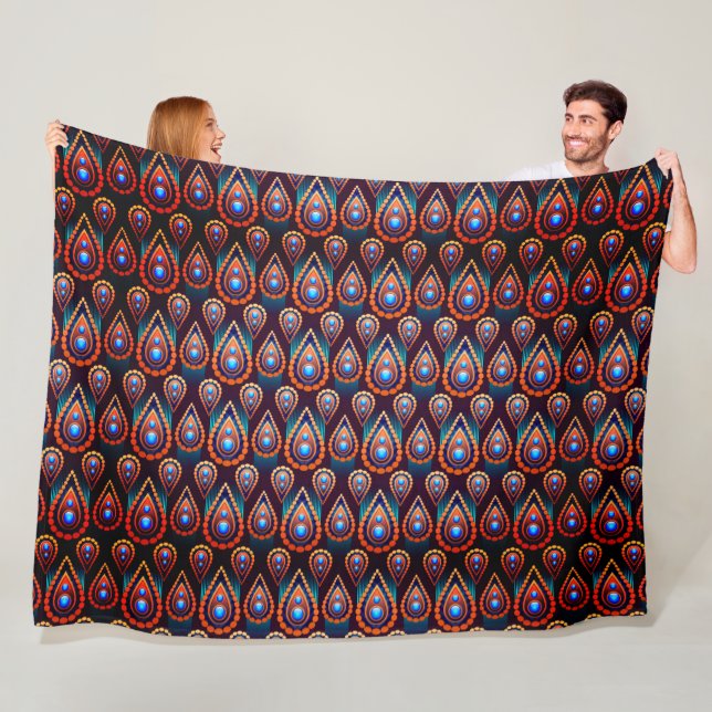 Paisley like Colorful Jewel Pattern Fleecedecke (Beispiel)