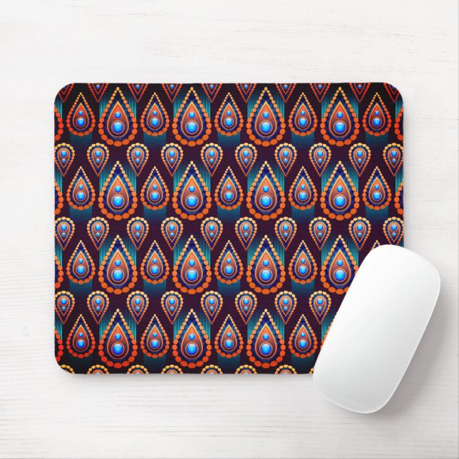 Paisley like Colorful Jewel Pattern Mousepad (Mit Mouse)