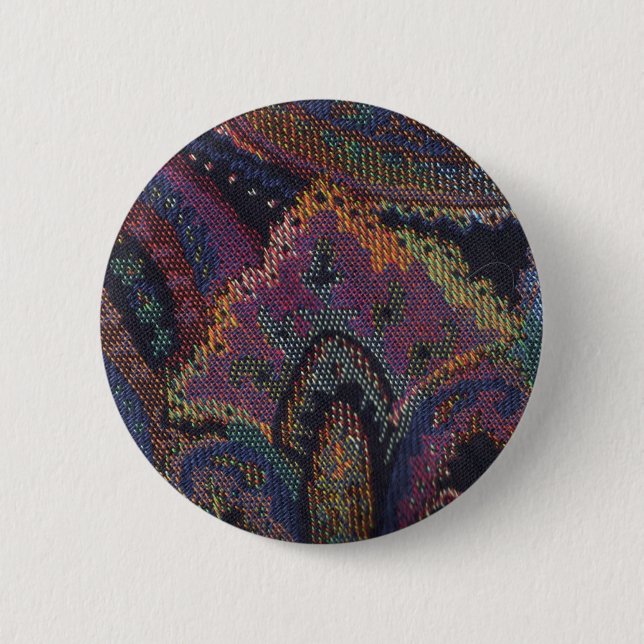 Paisley Lila Button (Vorderseite)