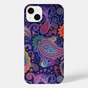 Paisley Lila pink iPhone 14 Plus Hülle