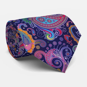 Paisley Lila pink Krawatte