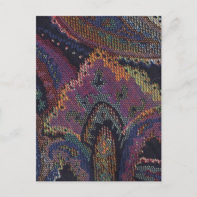 Paisley Lila Postkarte (Vorderseite)