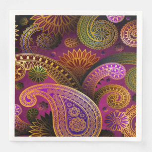 Paisley Lila Serviette