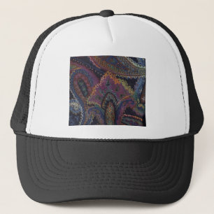 Paisley Lila Truckerkappe