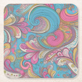 Paisley Lila Untersetzer