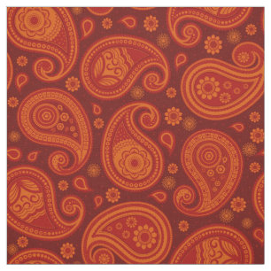Paisley-Maroon Stoff