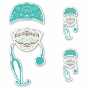 Paisley-Maske Aufkleber