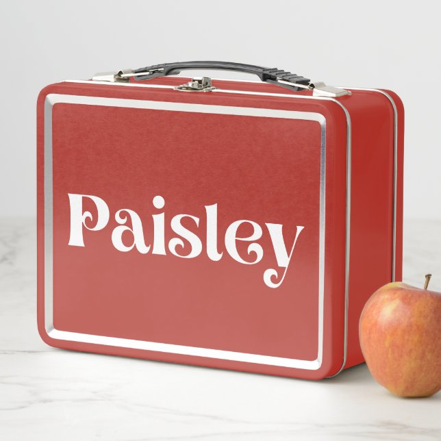 Paisley Metall Brotdose (Beispiel)