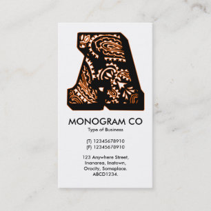 Paisley Monogram - A Visitenkarte