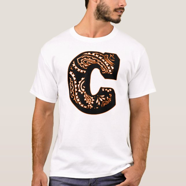 Paisley Monogram - B T-Shirt (Vorderseite)