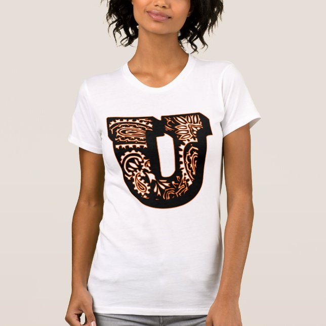 Paisley Monogram - U T-Shirt (Vorderseite)