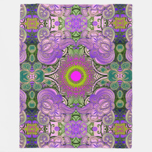 Paisley Mosaic Muster II + Ihre Ideen Fleecedecke