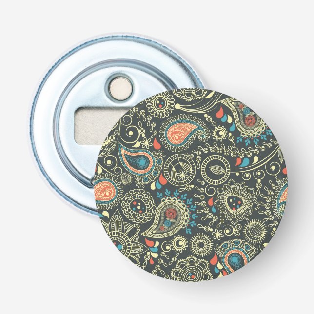 Paisley-Muster 3 Flaschenöffner (Vorderseite)