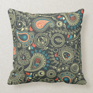 Paisley-Muster 3 Kissen