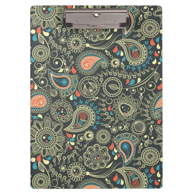 Paisley-Muster 3 Klemmbrett (Vorderseite)