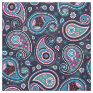 Paisley-Muster aquamarin blau Stoff