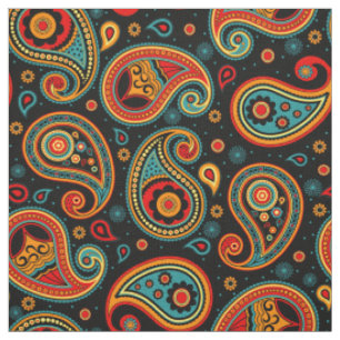 Paisley Muster bunt Stoff