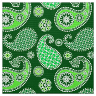 Paisley-Muster, Emerald und Jade Green Stoff
