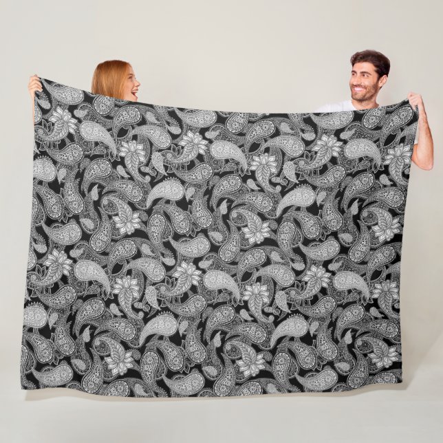 Paisley-Muster  Fleecedecke (Beispiel)