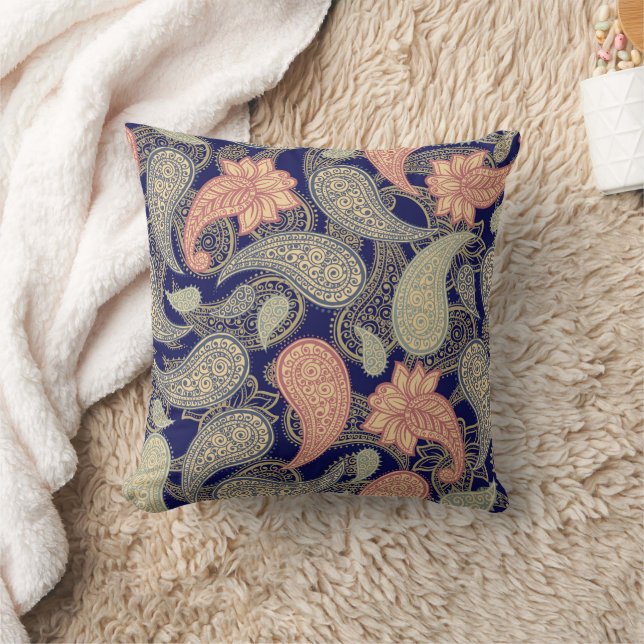 Paisley-Muster  Kissen (Decke)