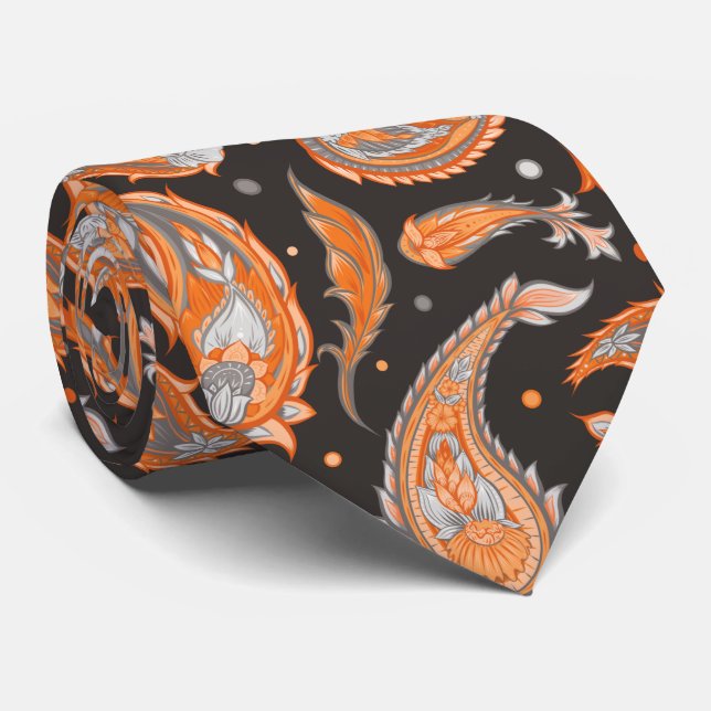 Paisley-Muster Krawatte (Gerollt)
