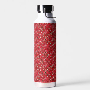 Paisley-Muster mit rotem Hintergrund-23214 Trinkflasche
