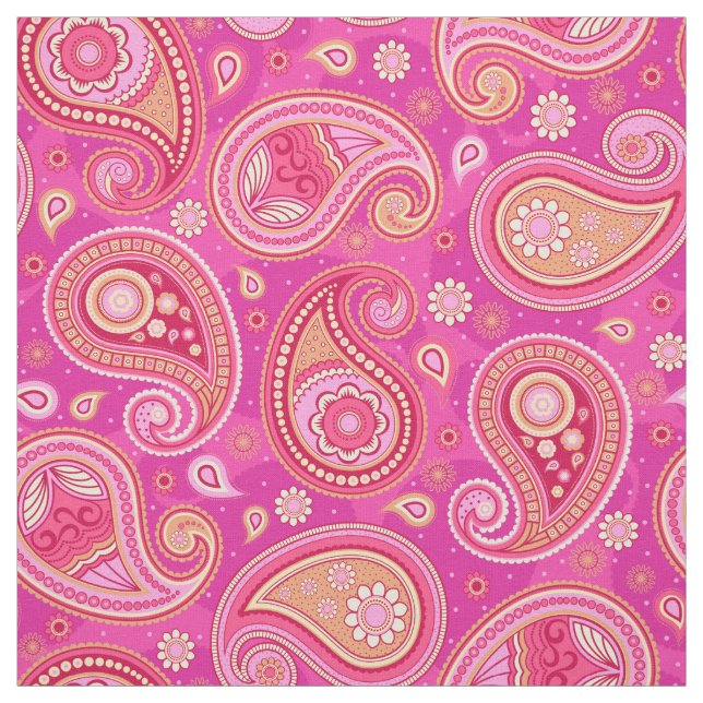 Paisley-Muster niedlich gürtelrosa Stoff (Muster)